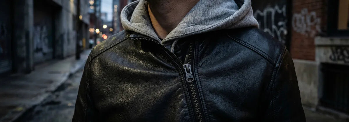 Men's Hooded Leather Jackets